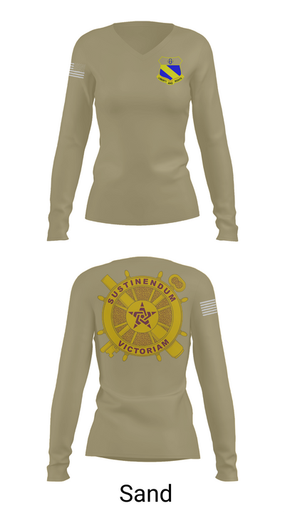 2nd BN (LS) 349th RGT 90715195 Women's Long Sleeve V-neck Shirt - 97