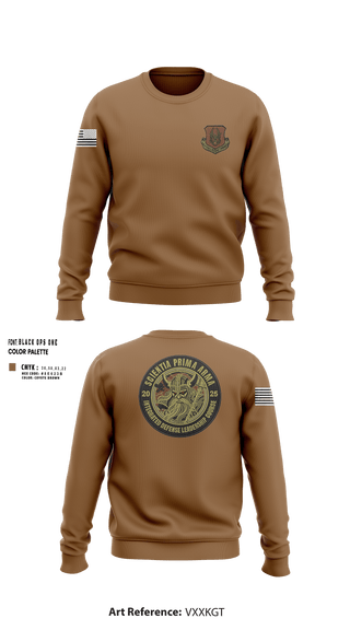 Crew Neck Sweatshirt, IDLC, Air Force, Teamtime, Team time, sublimation, custom sports apparel, team uniforms, spirit wear, spiritwear, sports uniforms, custom shirts, team store, custom team store, fundraiser sports, apparel fundraiser