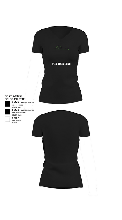 The tree guys 30385128 Women's Short Sleeve V-neck Shirt - 11