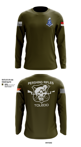 Long Sleeve Performance Shirt, Pershing Rifles Troop L-1, , Teamtime, Team time, sublimation, custom sports apparel, team uniforms, spirit wear, spiritwear, sports uniforms, custom shirts, team store, custom team store, fundraiser sports, apparel fundraiser