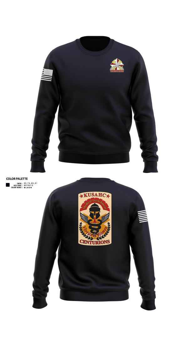 Crew Neck Sweatshirt, Kirk U.S. Army Health Clinic, , Teamtime, Team time, sublimation, custom sports apparel, team uniforms, spirit wear, spiritwear, sports uniforms, custom shirts, team store, custom team store, fundraiser sports, apparel fundraiser