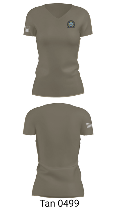 Defense Cortinating Element 97094891 Women's Short Sleeve V-neck Shirt - 68