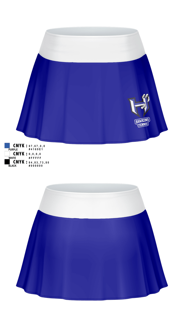 Skort, Hawkins Tennis, Tennis, Teamtime, Team time, sublimation, custom sports apparel, team uniforms, spirit wear, spiritwear, sports uniforms, custom shirts, team store, custom team store, fundraiser sports, apparel fundraiser
