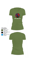 Charley troop 2-108 CAV 33316254 Women's Short Sleeve V-neck Shirt - 42