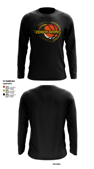 Long Sleeve Performance Shirt, Coach Deon Fundamental Youth Basketball Training, Men's Basketball, Teamtime, Team time, sublimation, custom sports apparel, team uniforms, spirit wear, spiritwear, sports uniforms, custom shirts, team store, custom team store, fundraiser sports, apparel fundraiser