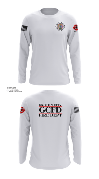 Long Sleeve Performance Shirt, Groton City Fire Department, , Teamtime, Team time, sublimation, custom sports apparel, team uniforms, spirit wear, spiritwear, sports uniforms, custom shirts, team store, custom team store, fundraiser sports, apparel fundraiser