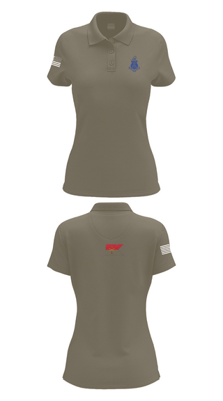 Womens Short Sleeve Performance Polo, Pershing Rifles Troop L-1, , Teamtime, Team time, sublimation, custom sports apparel, team uniforms, spirit wear, spiritwear, sports uniforms, custom shirts, team store, custom team store, fundraiser sports, apparel fundraiser