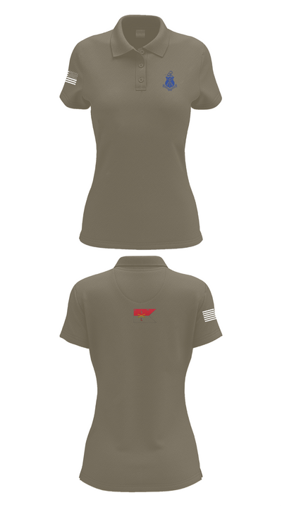 Pershing Rifles Troop L-1 10347059 Women's Short Sleeve Performance Polo  - 75