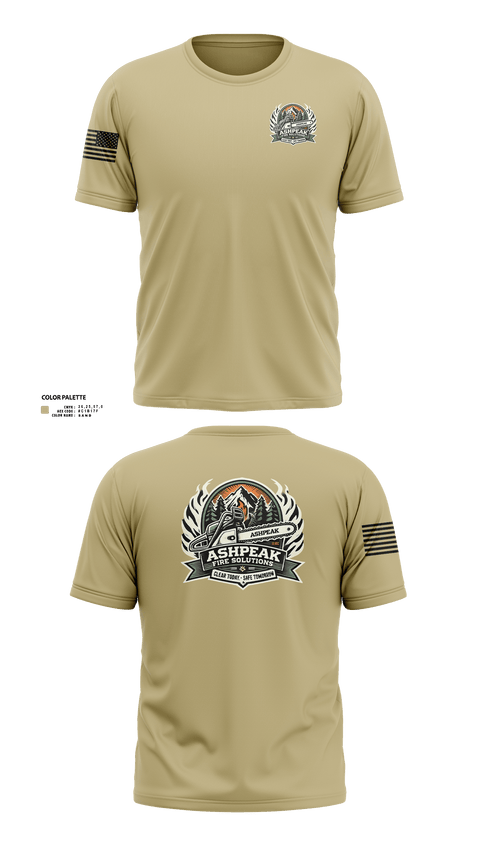 Old School Cotton Feel Shirt, AshPeak Fire Solutions, , Teamtime, Team time, sublimation, custom sports apparel, team uniforms, spirit wear, spiritwear, sports uniforms, custom shirts, team store, custom team store, fundraiser sports, apparel fundraiser