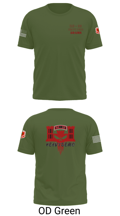CESD Bravo 35th Engineer Battalion 45351759 Old School Cotton Feel Shirt - 50