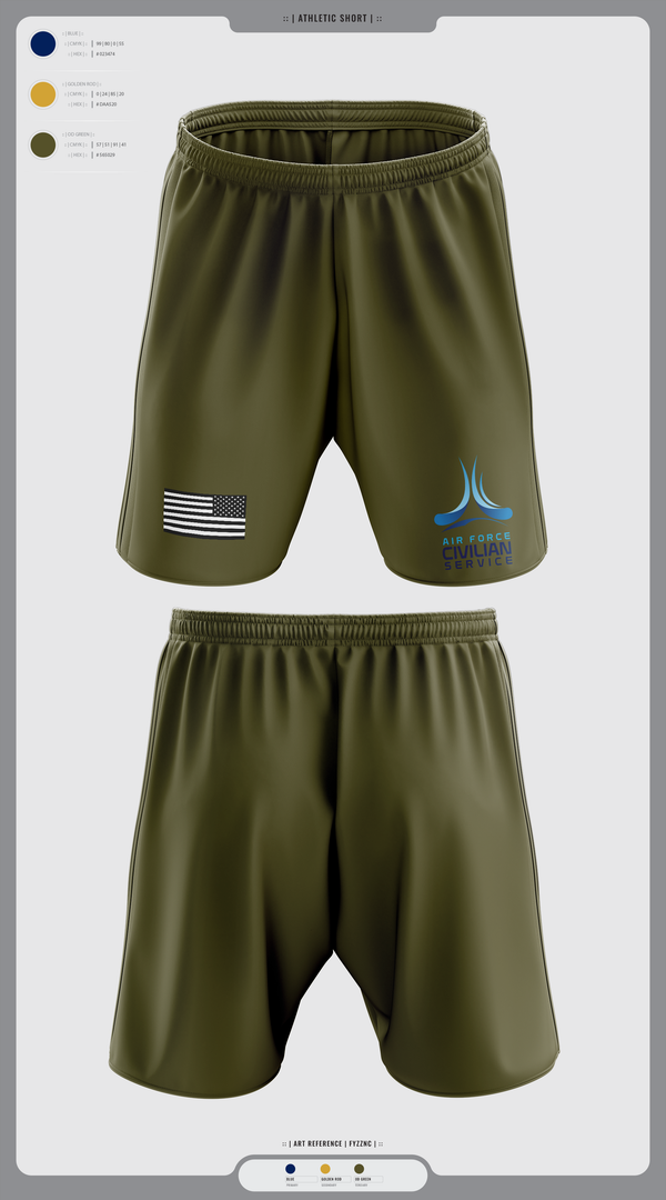 Athletic Shorts With Pockets, 9th Civil Engineer Squadron, , Teamtime, Team time, sublimation, custom sports apparel, team uniforms, spirit wear, spiritwear, sports uniforms, custom shirts, team store, custom team store, fundraiser sports, apparel fundraiser