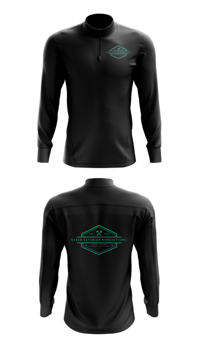 Baker Exterior Renovations 20457764 Quarter Zip Jacket - 41