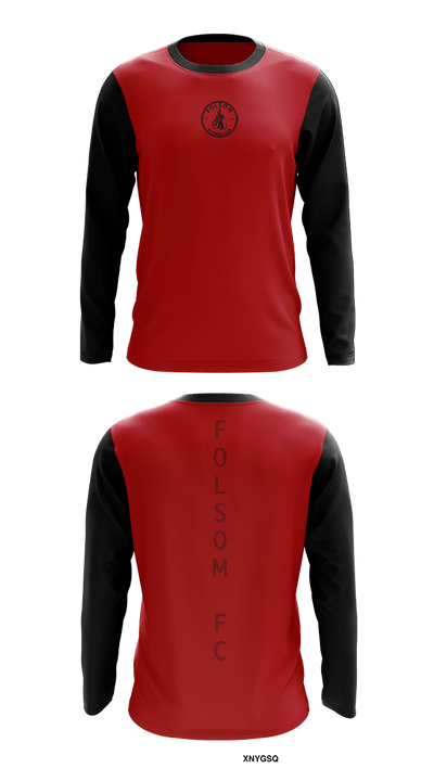 Folsom Football Club Long Sleeve Old School Cotton Feel Shirt 1