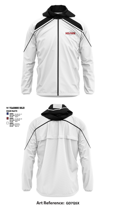 Milford Eagles Pop Warner Football and Cheer 85500081 Windbreaker - 5 (2)