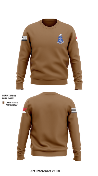 Pershing Rifles Troop L-1 10347059 Crew Neck Sweatshirt - 100
