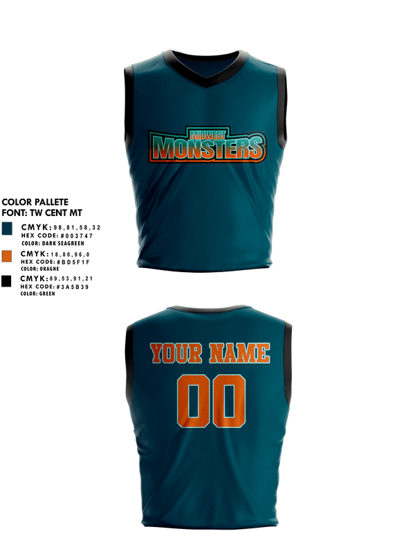 Womens Basketball Jersey, Midwest Monsters, Men's Basketball, Teamtime, Team time, sublimation, custom sports apparel, team uniforms, spirit wear, spiritwear, sports uniforms, custom shirts, team store, custom team store, fundraiser sports, apparel fundraiser
