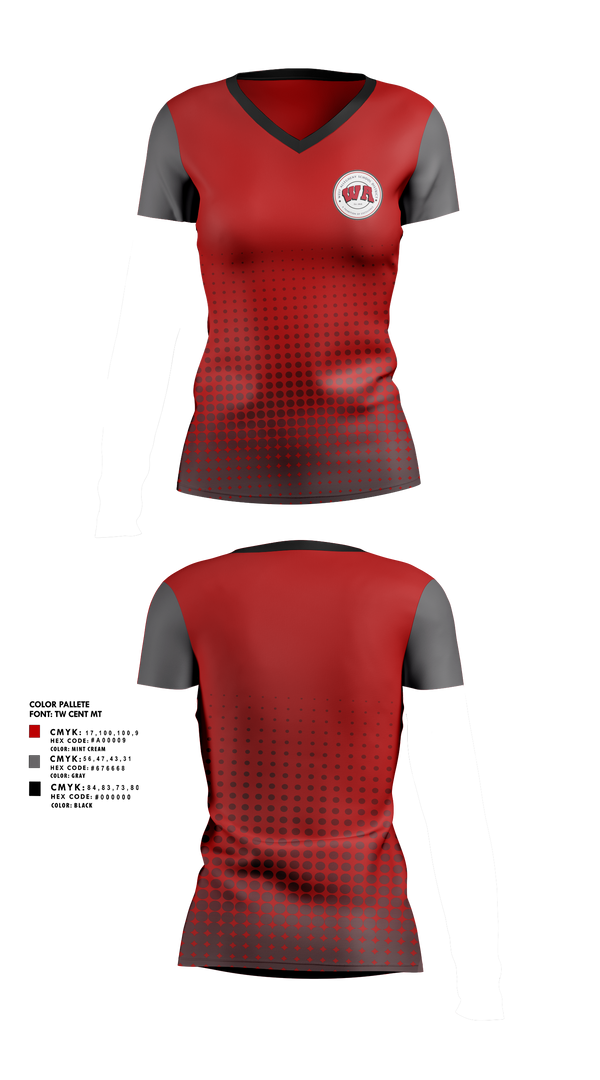 Womens Short Sleeve Vneck Shirt, West Allegheny Marching Pride Band, Spirit Store, Teamtime, Team time, sublimation, custom sports apparel, team uniforms, spirit wear, spiritwear, sports uniforms, custom shirts, team store, custom team store, fundraiser sports, apparel fundraiser