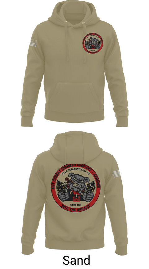 Hoodie, 41st CEC-A, Army, Teamtime, Team time, sublimation, custom sports apparel, team uniforms, spirit wear, spiritwear, sports uniforms, custom shirts, team store, custom team store, fundraiser sports, apparel fundraiser