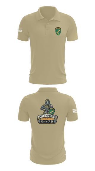 Short Sleeve Performance Polo, D Co 436th CA BN, , Teamtime, Team time, sublimation, custom sports apparel, team uniforms, spirit wear, spiritwear, sports uniforms, custom shirts, team store, custom team store, fundraiser sports, apparel fundraiser