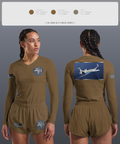 USAPAT 18600588 Women's Long Sleeve V-neck Shirt - 1