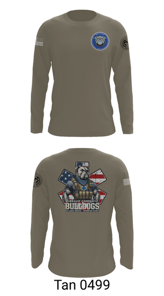 Long Sleeve Performance Shirt, Bravo Company Bulldogs, , Teamtime, Team time, sublimation, custom sports apparel, team uniforms, spirit wear, spiritwear, sports uniforms, custom shirts, team store, custom team store, fundraiser sports, apparel fundraiser