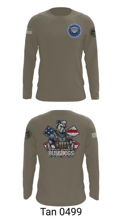 Bravo Company Bulldogs 26926733 Long Sleeve Performance Shirt 66
