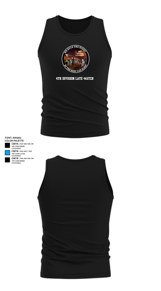 Tank Top, 4th Division Late-Watch, Police, Teamtime, Team time, sublimation, custom sports apparel, team uniforms, spirit wear, spiritwear, sports uniforms, custom shirts, team store, custom team store, fundraiser sports, apparel fundraiser