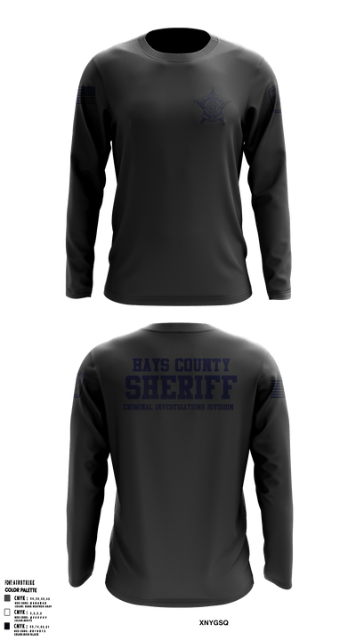 Hays County Sheriff's Office - CID 76464241 Long Sleeve Performance Shirt 5