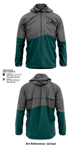 Windbreaker, SharpTop Roofs, , Teamtime, Team time, sublimation, custom sports apparel, team uniforms, spirit wear, spiritwear, sports uniforms, custom shirts, team store, custom team store, fundraiser sports, apparel fundraiser