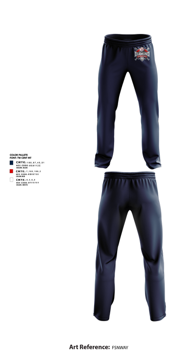 Alabama Diamond Youth Baseball 34695198 Sweatpants - 3