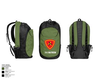 Gear Bag, 3/11 Mayhem, , Teamtime, Team time, sublimation, custom sports apparel, team uniforms, spirit wear, spiritwear, sports uniforms, custom shirts, team store, custom team store, fundraiser sports, apparel fundraiser