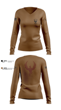 OSA DDG79 12784449 Women's Long Sleeve V-neck Shirt - 8