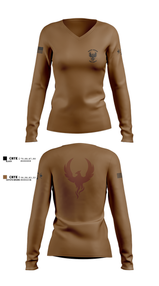 Womens Long Sleeve Vneck Shirt, OSA DDG79, , Teamtime, Team time, sublimation, custom sports apparel, team uniforms, spirit wear, spiritwear, sports uniforms, custom shirts, team store, custom team store, fundraiser sports, apparel fundraiser