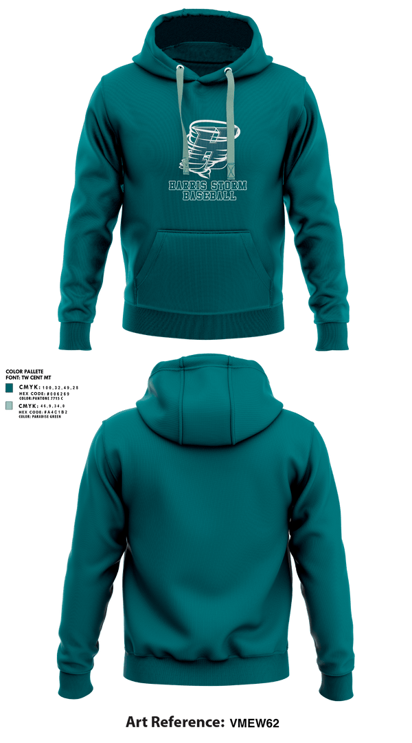 Hoodie, Harris Storm Baseball, Baseball, Teamtime, Team time, sublimation, custom sports apparel, team uniforms, spirit wear, spiritwear, sports uniforms, custom shirts, team store, custom team store, fundraiser sports, apparel fundraiser