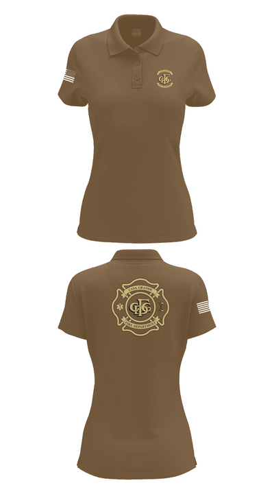 Casa Grande Fire Department 38585599 Women's Short Sleeve Performance Polo  - 15