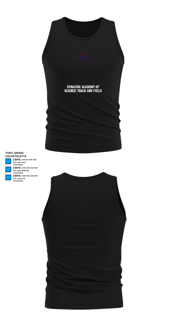 Tank Top, Syracuse Academy of Science Track and Field, Track & Field, Teamtime, Team time, sublimation, custom sports apparel, team uniforms, spirit wear, spiritwear, sports uniforms, custom shirts, team store, custom team store, fundraiser sports, apparel fundraiser