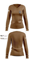 2ID 36975202 Women's Long Sleeve V-neck Shirt - 3
