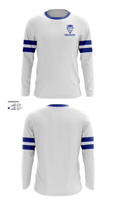 Sedan High School Track and Field 4095095 Long Sleeve Performance Shirt 1