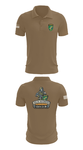 Short Sleeve Performance Polo, D Co 436th CA BN, , Teamtime, Team time, sublimation, custom sports apparel, team uniforms, spirit wear, spiritwear, sports uniforms, custom shirts, team store, custom team store, fundraiser sports, apparel fundraiser