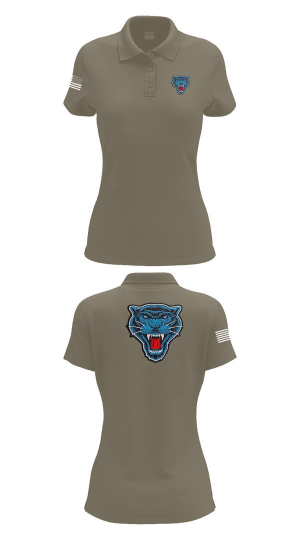 Womens Short Sleeve Performance Polo, Blue Panthers, , Teamtime, Team time, sublimation, custom sports apparel, team uniforms, spirit wear, spiritwear, sports uniforms, custom shirts, team store, custom team store, fundraiser sports, apparel fundraiser