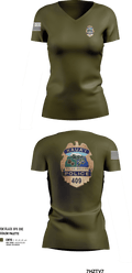 KAUAI POLICE DEPT 98096712 Women's Short Sleeve V-neck Shirt - 251