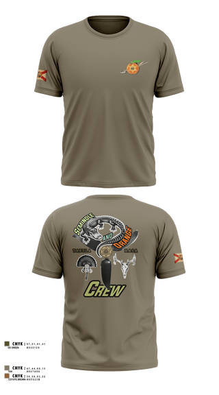 Old School Cotton Feel Shirt, Seminole / Orange Crew, , Teamtime, Team time, sublimation, custom sports apparel, team uniforms, spirit wear, spiritwear, sports uniforms, custom shirts, team store, custom team store, fundraiser sports, apparel fundraiser