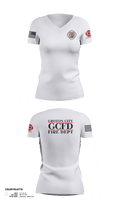 Groton City Fire Department 94427671 Women's Short Sleeve V-neck Shirt - 2