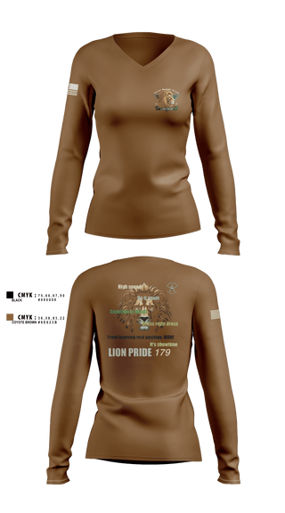 Womens Long Sleeve Vneck Shirt, BSO, , Teamtime, Team time, sublimation, custom sports apparel, team uniforms, spirit wear, spiritwear, sports uniforms, custom shirts, team store, custom team store, fundraiser sports, apparel fundraiser