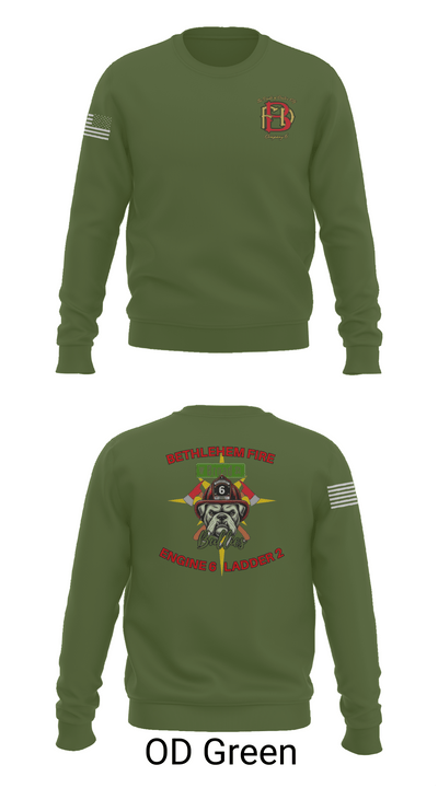 Bethlehem Fire Department E6/L2 76830300 Crew Neck Sweatshirt - 45