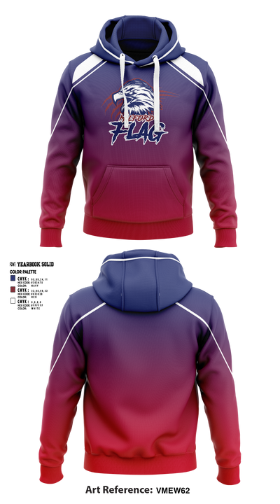 Milford Eagles Pop Warner Football and Cheer 85500081 Hoodie - 3 (1)