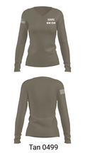 1221 EN CO 42047048 Women's Long Sleeve V-neck Shirt - 77