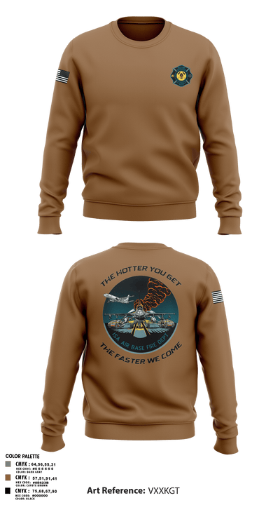 ISA Air base Fire Dept. 19172110 Crew Neck Sweatshirt - 67