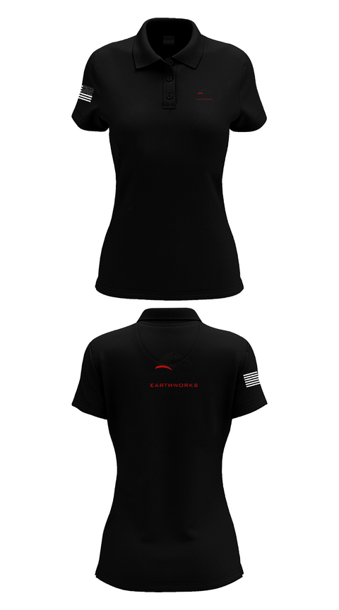 Womens Short Sleeve Performance Polo, Badger Earthworks, , Teamtime, Team time, sublimation, custom sports apparel, team uniforms, spirit wear, spiritwear, sports uniforms, custom shirts, team store, custom team store, fundraiser sports, apparel fundraiser