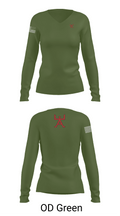 355 CES 91493290 Women's Long Sleeve V-neck Shirt - 57